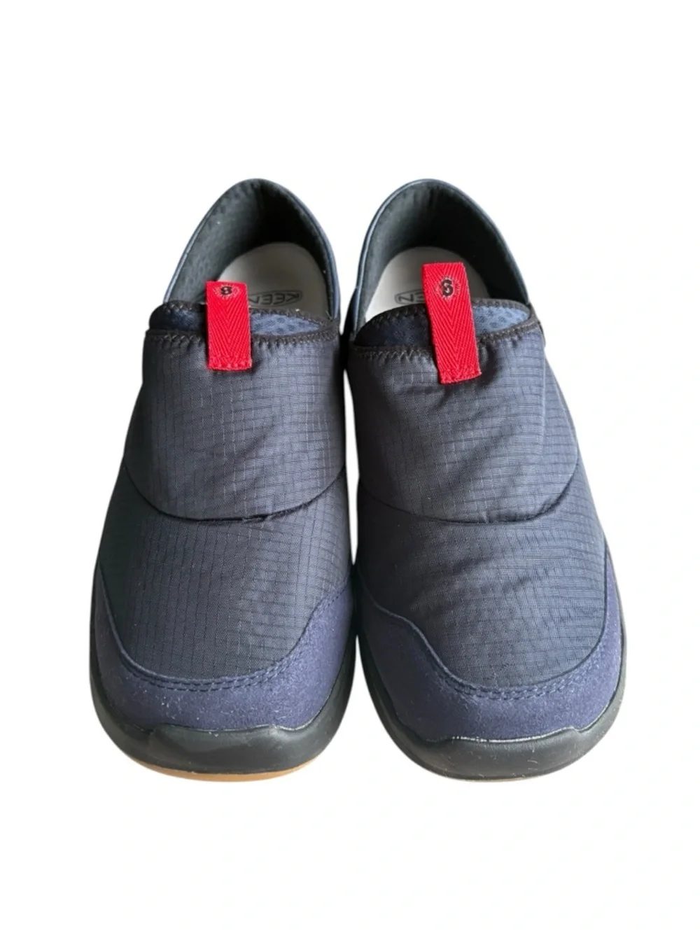 Keen Whyser Slip-On Shoes blue and red size 9.